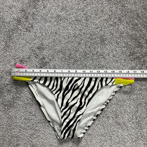 Guess USA Swimwear Bikini Bottom Women Large Multicolor Zebra Side Strap Beach - Picture 8 of 9